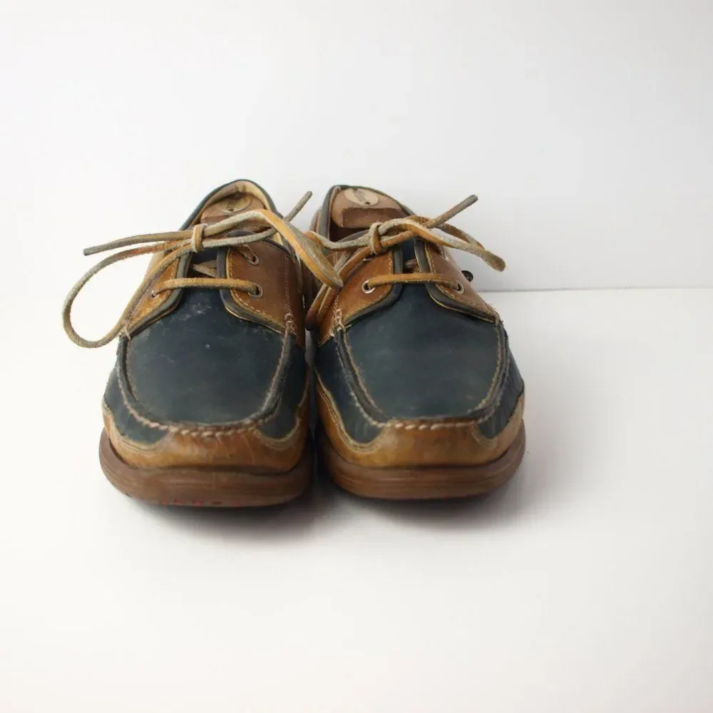 Johnston &‎ Murphy Brown & Blue Deck Shoes Size 8.5
